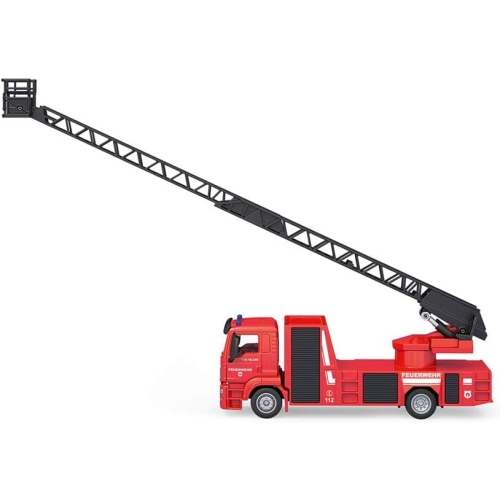 Wóz strażacki MAN z drabiną obrotową model metalowy SIKU S2114